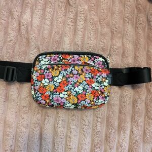 Brighton Multicolor Floral Belt Bag with Black Strap